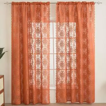 Высококачественное экологически чистое покрытие Французская маленькая свежая занавеска с перфорацией в виде бабочки 132* 160cm