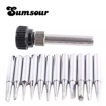 Высококачественное бессвинцовое паяльное жало 900M-T для паяльной станции AOYUE HAKKO SAIKE ATTEN YIHUA QUICK + железный корпус C0208