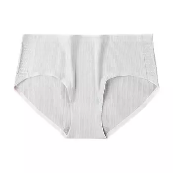 Высококачественное дышащее женское нижнее белье с резьбой, нижнее белье без следов, цельное нижнее белье, подходящее к коже, антибактериальные треугольные брюки M белый