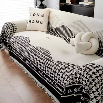Высококачественное легкое роскошное полотенце для дивана из шенилла Qingchuan, утолщенное нескользящее покрытие для дивана, универсальное покрытие, устойчивое к царапинам, ткань 180*130cm