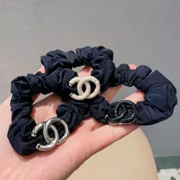 Высококачественное металлическое кольцо для волос в стиле аромата: Большая резинка для волос в стиле ретро в корейском стиле серебряный