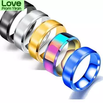 Высококачественное модное и простое кольцо, подходящее для повседневной носки. Трендовое кольцо. Внимание, магазин. Примечания. Может быть лазерная надпись. No.5 золотой