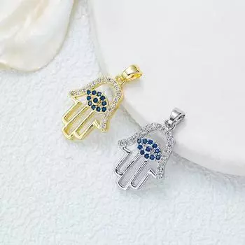 Высококачественное ожерелье от сглаза с сапфиром, женская индивидуальность, нишевый дизайн, подвеска с микроинкрустацией циркония, модная цепочка на ключицу