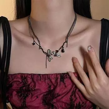 Высококачественное ожерелье с цепочкой в виде стрекозы на ключице, легкое, роскошное, для женщин и девочек, ожерелье с темпераментом, ювелирные изделия, аксессуары, подарки 1pc
