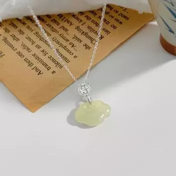 Высококачественное ожерелье с замком Ruyi для женщин, новый стиль, нишевый дизайн, новый кулон в китайском стиле