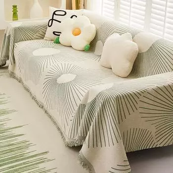 Высококачественное полотенце для чехла на диван из синели, универсальная ткань для чехла на спинку Four Seasons, нескользящая, простая универсальная ткань для чехла, утолщенное полотенце. 180*130cm