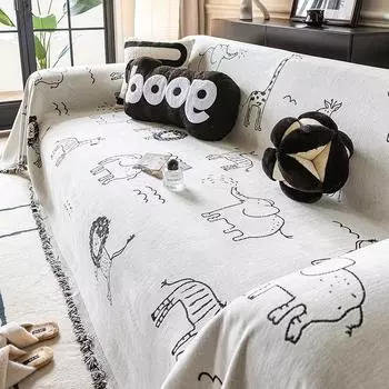 Высококачественное полотенце для дивана, ткань с полным покрытием, синель, универсальный чехол Four Seasons, устойчивый к царапинам, пылезащитный защитный чехол 180*130cm