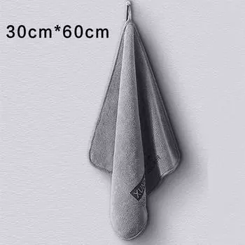 Высококачественное полотенце из микрофибры для автомойки, салфетка для чистки автомобиля, ткань для ухода за автомобилем с подшивкой, полотенце для мойки автомобиля 1 Pcs серый