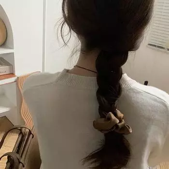 Высококачественное пушистое плиссированное кольцо для волос в корейском стиле для женщин