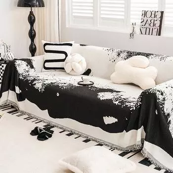 Высококачественное синельное полотенце для дивана, ткань с полным покрытием, универсальный чехол на четыре сезона, против царапин, с антипригарным покрытием, шерстяной чехол для дивана, универсальный чехол 180*130cm