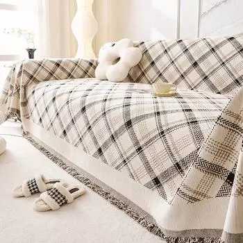 Высококачественное скандинавское полотенце для дивана, чехол для дивана из синели с защитой от царапин, универсальный универсальный чехол, универсальный чехол для дивана на четыре сезона 90*180cm