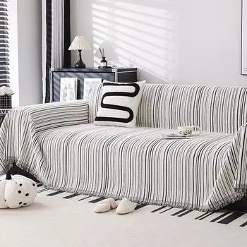 Высококачественное скандинавское полотенце для дивана из синели с защитой от царапин, полное покрытие для дивана, универсальное нескользящее покрытие для четырех сезонов, полностью обернутое покрытие 180*130cm