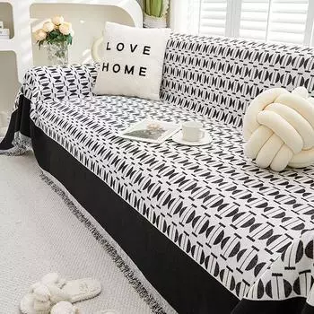 Высококачественное скандинавское полотенце для дивана из синели с полным покрытием, универсальный чехол для четырех сезонов, нескользящий универсальный чехол для дивана, универсальный чехол 180*130cm