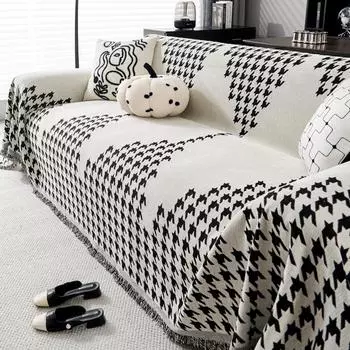 Высококачественное скандинавское полотенце для дивана из синели, универсальный чехол для дивана Four Seasons, универсальный чехол, нескользящий тканевый чехол для дивана 180*130cm