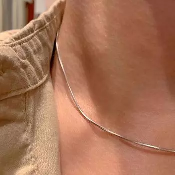 Высококачественное тонкое ожерелье из змеиной кости для женщин и девочек, нежное изящное ожерелье, простая цепочка на ключицу, ювелирные изделия для вечеринок, аксессуары