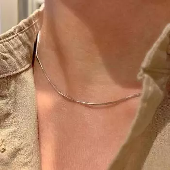 Высококачественное тонкое ожерелье из змеиной кости для женщин и девочек, нежное изящное ожерелье, простая цепочка на ключицу, ювелирные изделия для вечеринок, аксессуары 1pc