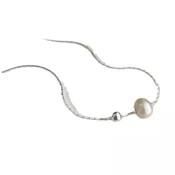 Высококачественное жемчужное ожерелье для женщин, легкая роскошная цепочка на ключицу Doudou Snake Bone Chain Sweater Chain, новый тренд для женщин