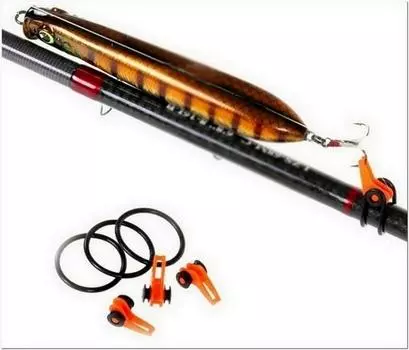 Высококачественные 10 крючков для безопасного хранения приманок Fuji крючки для безопасного хранения удочки YL35 10pcs чёрный