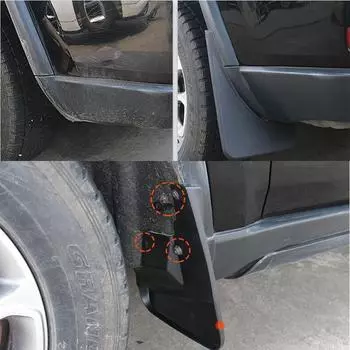 Высококачественные 4 шт./комплект передних и задних колесных крыльев, подходящие для Jeep Grand Cherokee 2011-2024, внешние автомобильные аксессуары, брызговик для колеса