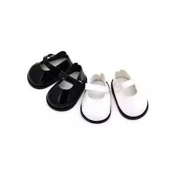 Высококачественные 8 см кукольные парусиновые туфли Милые мини-повседневные туфли 9 см кукольные туфли Мягкие кукольные туфли PU Black