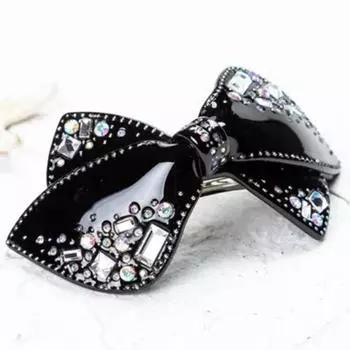 Высококачественные ацетатные заколки-банты со стразами для девочек, головные уборы, аксессуары для волос, подарок для девушки и мамы