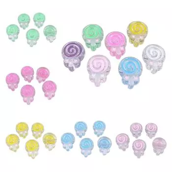 Высококачественные акриловые леденцы/ожерелье с ромашками, прозрачные 5 шт., модные свободные бусины, материалы ручной работы для браслета «сделай сам» Daisy фиолетовый