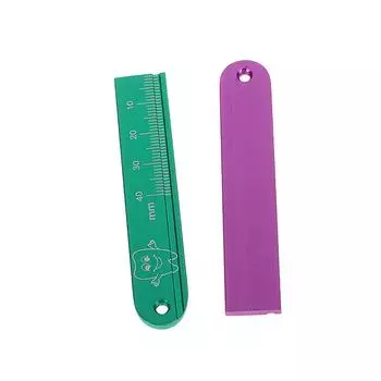 Высококачественные алюминиевые стоматологические эндодонтические линейки, шкала измерения диапазона, эндодонтические линейки для пальцев, стоматологические инструменты, материалы фиолетовый
