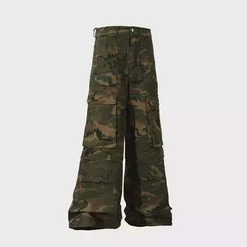 Высококачественные американские ретро-камуфляжные рабочие брюки 3057 (Тенденция 2024 года) XL камуфляжный