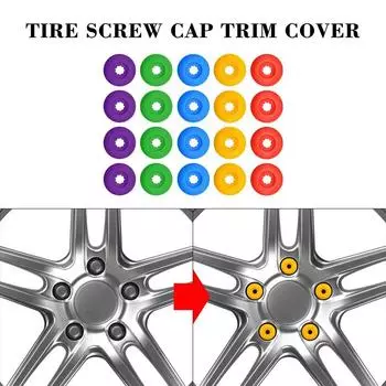 Высококачественные автомобильные гайки для ступиц колес, ободья, болты, автомобильные аксессуары жёлтый