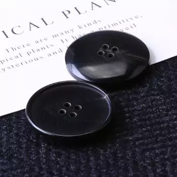 Высококачественные аксессуары для пуговиц пальто, роговые аксессуары для пиджаков, мужские и женские топы, пуговицы для пальто Black * 15mm * Round