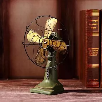 Высококачественные аксессуары из смолы для украшения дома, винтажная фигурка электрического вентилятора, кофейный декор