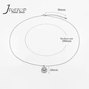 Высококачественные аксессуары с подвеской в виде цветка вишни, простая милая цепочка для свитера с полым цветком