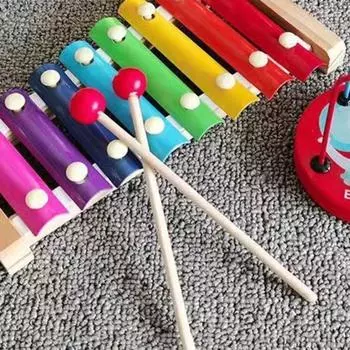 Высококачественные барабанные палочки Гладкие палочки для маримбы Детали музыкальных инструментов Деревянные барабанные палочки Для начинающих 1 pair