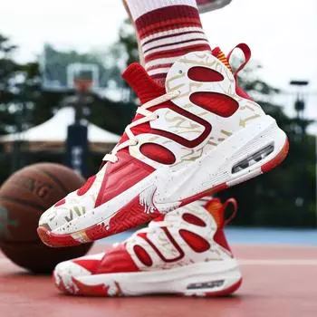 Высококачественные баскетбольные кроссовки на воздушной подушке, мужские нескользящие баскетбольные бутсы, кроссовки брендового дизайна, модная прогулочная обувь, мужская обувь 39