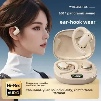 Высококачественные беспроводные наушники с креплением-крючком X93, Bluetooth 5.3, интеллектуальный дисплей, длительное время автономной работы, удобство, индивидуальный дизайн.