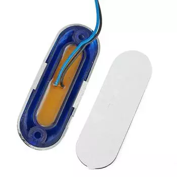 Высококачественные боковые габаритные фонари, детали, синие, для автобусов, фургонов, водонепроницаемые, с винтами, аксессуары, просвет, постоянный ток 12 В-24 В, грузовики CHINA