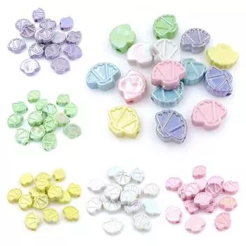 Высококачественные браслеты, ювелирные изделия, аксессуары, УФ-ослепляющий стереовентилятор, свободные бусины, ожерелье из 5 шт., ручная работа, материал, мода, сделай сам зелёный