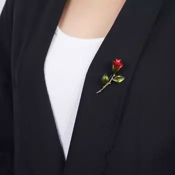 Высококачественные броши в виде цветка жемчуга для женщин, элегантная модная булавка, красная хрустальная брошь, ювелирные изделия для свадебной вечеринки