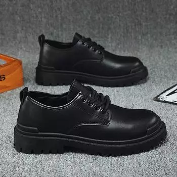 Высококачественные черные мужские кожаные повседневные туфли, увеличивающие рост, простые чистые черные кроссовки, модные дышащие кроссовки, увеличивающие рост 39