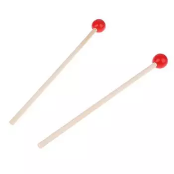 Высококачественные деревянные барабанные палочки, гладкие палочки маримбы, аксессуар для ксилофона, барабанные палочки для детей 1 pair