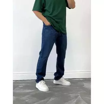 Высококачественные европейские, американские, юго-восточно-азиатские мужские джинсы Small Straight Leg S чёрный