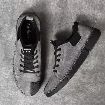 Высококачественные фирменные подошвы ручной работы, мужская повседневная обувь, походная обувь, классические мужские туфли-оксфорды, универсальная бесплатная доставка 38 чёрный