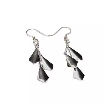 Высококачественные геометрические бриллиантовые серьги, длинные серьги в стиле ретро с бриллиантами