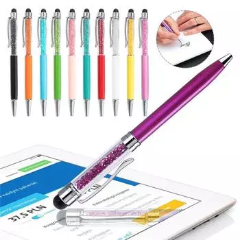 Высококачественные канцелярские принадлежности, черные чернила, ручка для сенсорного экрана, гелевая ручка, емкостный стилус, шариковая ручка