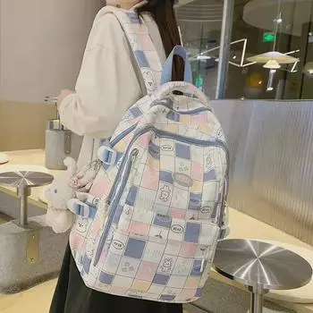 Высококачественные клетчатые рюкзаки для школьников — детей, начальной, средней и старшей школы.