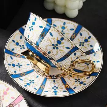 Высококачественные кофейные чашки во французском стиле, легкие, роскошные, изысканные, парные керамические чашки и тарелки, набор столовых приборов для дома, подарки для пар