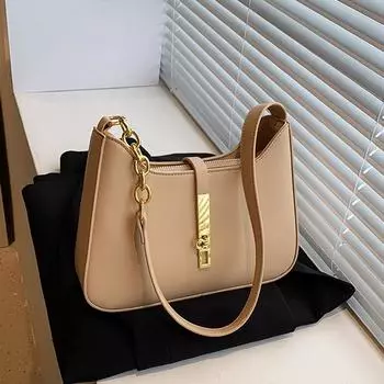 Высококачественные кошельки и сумки Дизайнерская сумка через плечо из искусственной кожи Сумки через плечо для женщин Сумка на ремне под мышкой 26.5x6x15.5cm белый