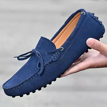 Высококачественные кожаные мокасины, мужская повседневная обувь, мужская обувь для вождения, мокасины, мужские туфли на плоской подошве, модная мужская обувь, размер 38-49 38 оранжевый