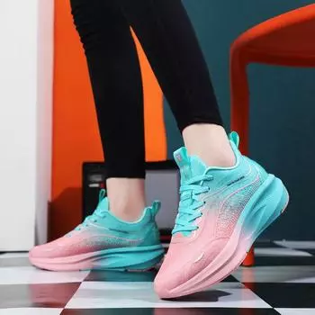 Высококачественные кроссовки для бега для мужчин и женщин с высокой эластичностью, дышащие и амортизирующие кроссовки для марафона Спортивная обувь 36