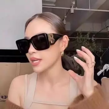 Высококачественные квадратные солнцезащитные очки унисекс большого размера для женщин и мужчин, модные солнцезащитные очки Gafas 2022, новый тренд, буква B, ретро, роскошь, популярные, горячая распродажа, ювелирные аксессуары